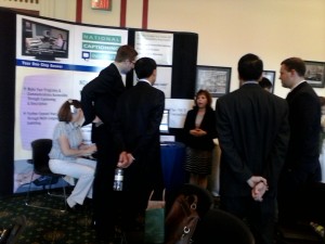 Darlene Parker gives a presentation of the NCI to keynote speaker Dr. Frank Lin (third from left) and others