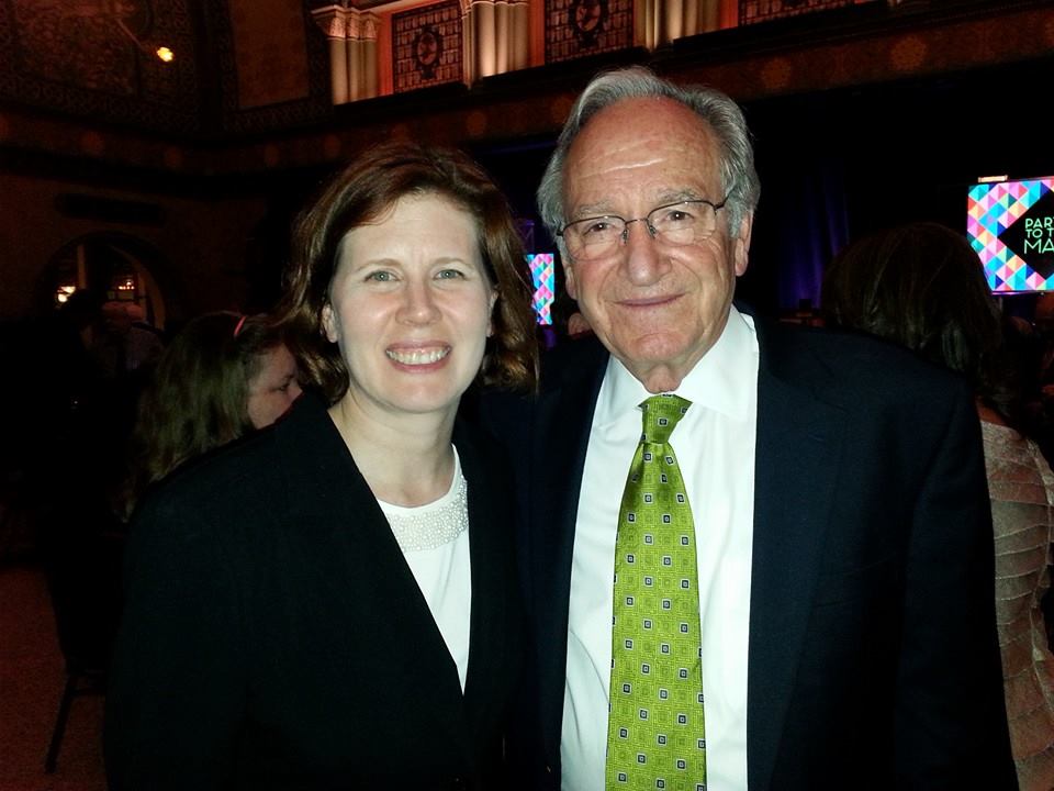 Kathryn Thomas photographed with Sen. Tom Harkin