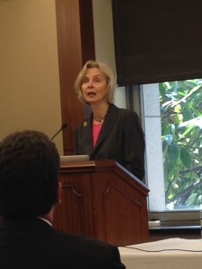 Rep. Lois Capps addresses the Friends of the Congressional Hearing Health Caucus