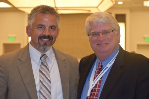 CCRA Immediate Past President Carlos Martinez with NCRA CEO Mike Nelson