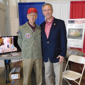  WWII veteran Ray Salvie and Rep. John Katko