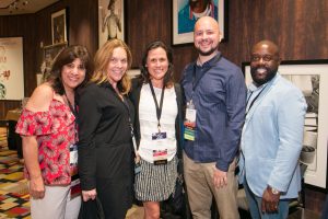 NCRA Convention & Expo attendees enjoy a moment catching up with friends