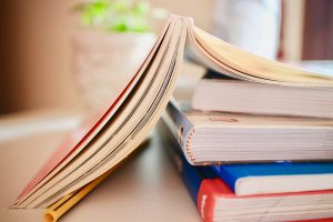 stack of books