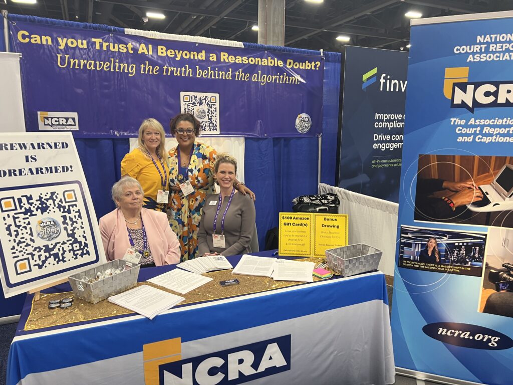 NCRA's CTC team at their booth.