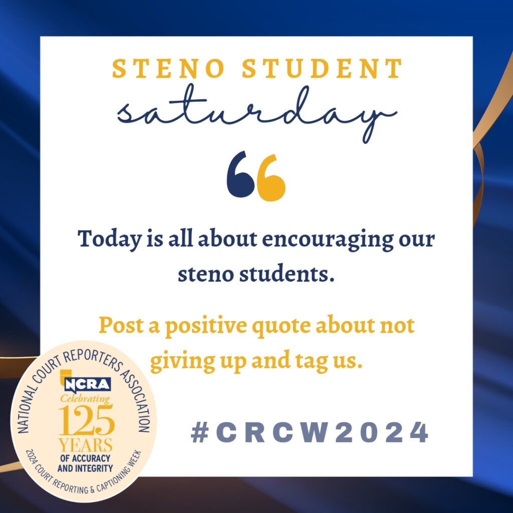 CRCW Steno Student Saturday