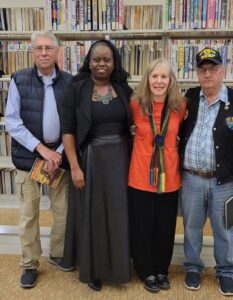 Tom LaCombe, Margary Rogers, Jill Landsman, and Milton Foster at 2023 VHP event