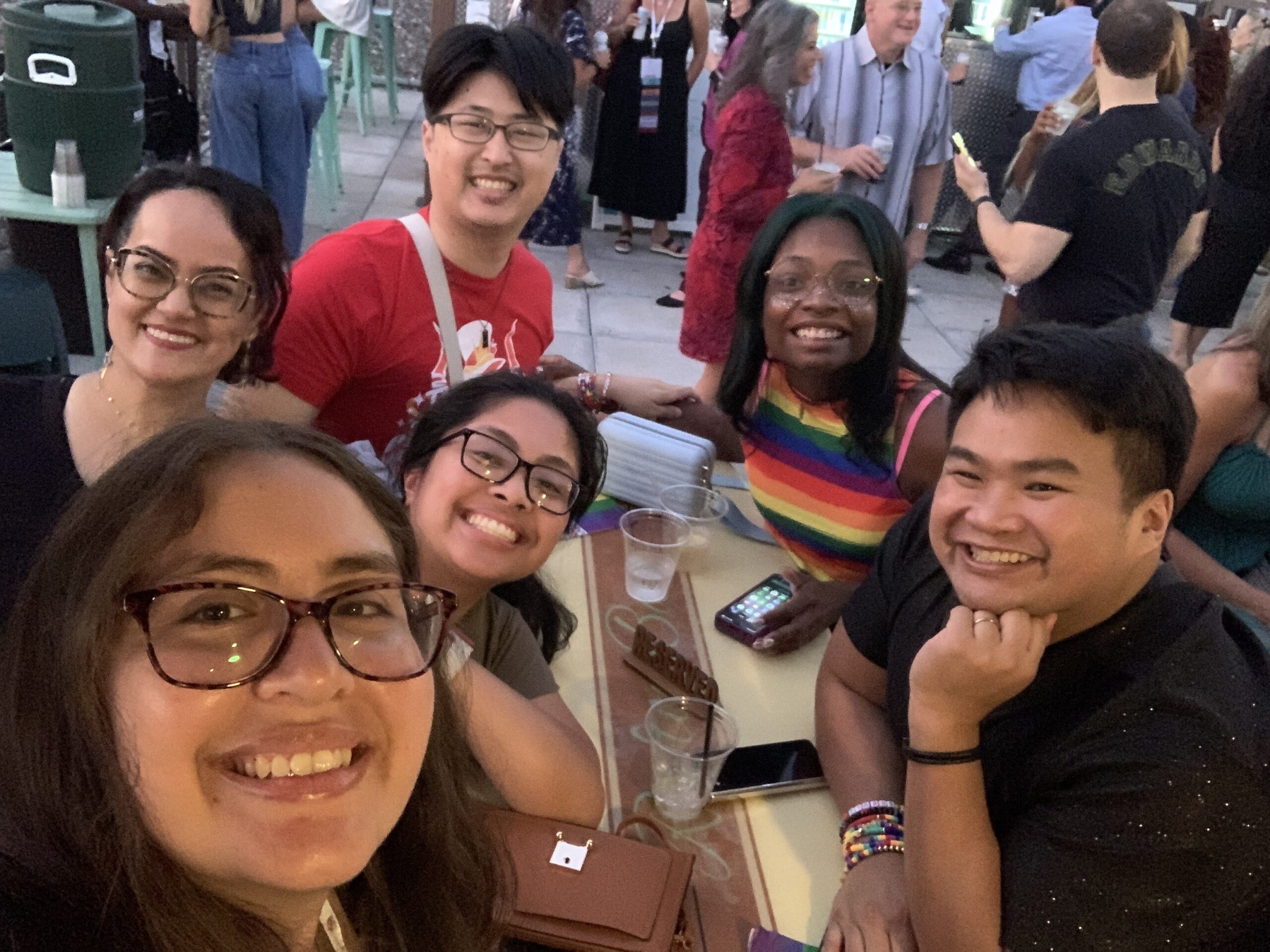 A group of people posing for a photo