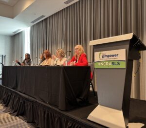 A panel of speakers at the State Leadership Summit on a joint panel