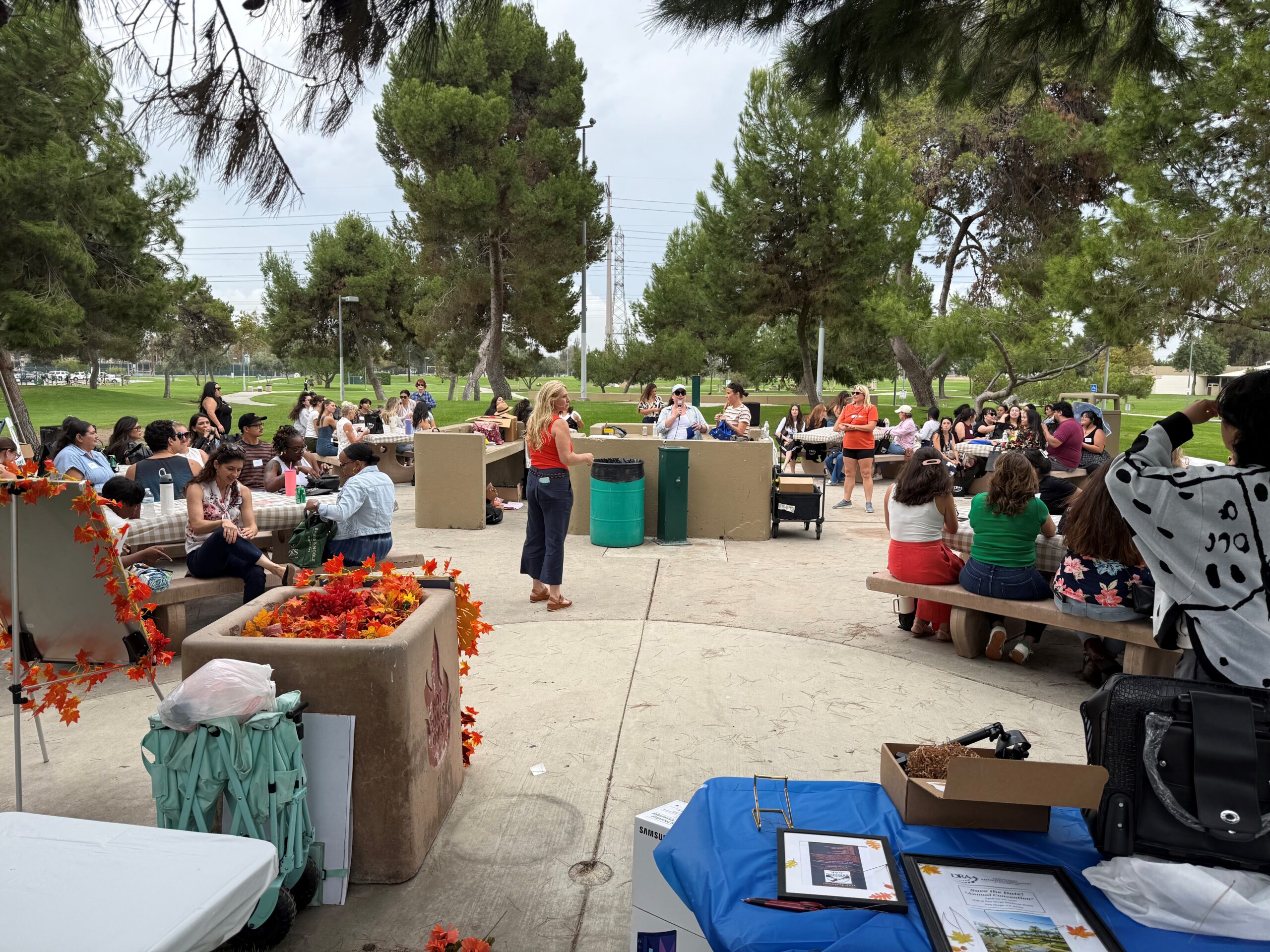 Students at the CalDRA picnic